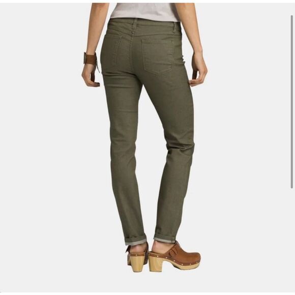 prAna Women's Kayla Skinny Jeans Evergreen Size 10 NEW - Picture 4 of 7